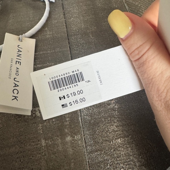 JANIE AND JACK NWT 3 Piece Headband Set O/S Nautical Checkers Yellow - Picture 4 of 10